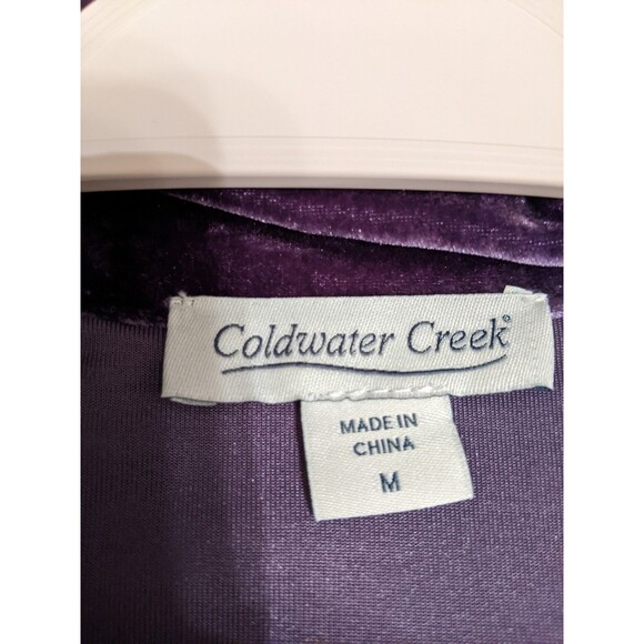 COLDWATER CREEK Velour Pullover Top Medium - Picture 6 of 10